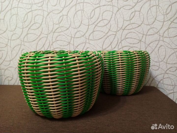 Кашпо из ротанга