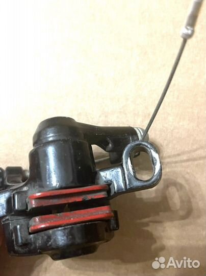 Тормоз дисковый механический с тросом и рубашкой