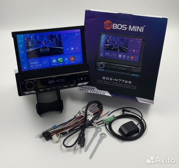 Магнитола Bos-mini BOS-N776S с выдвижным экраном