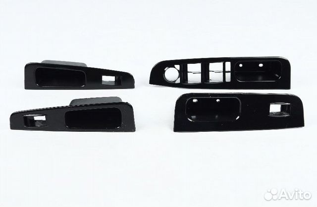 Внутрение ручки черный лак на Лада Приора