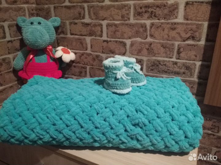 Плюшевый детский плед на заказ