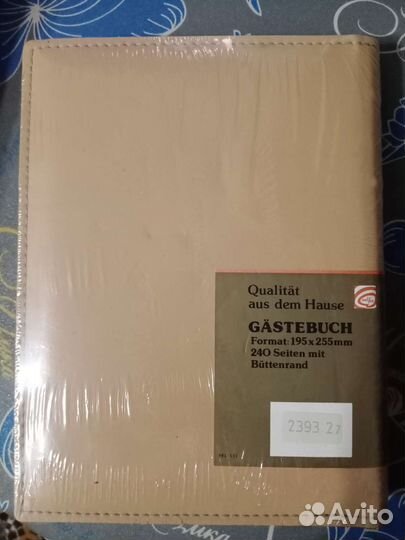 Кожанная папка для записей. Новая. (Германия).А4