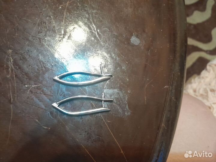 Сережки под серебро