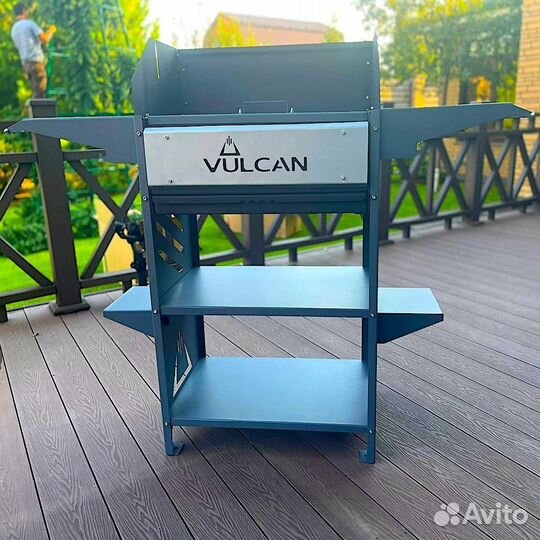 Мангал стандарт с зольником и ветрозащитой
