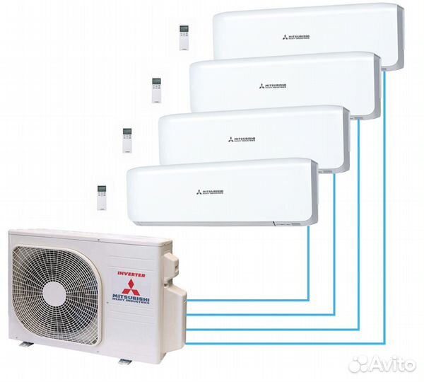 Мульти сплитMitsubishi Heavy SCM60zм-S1 max 3 внут