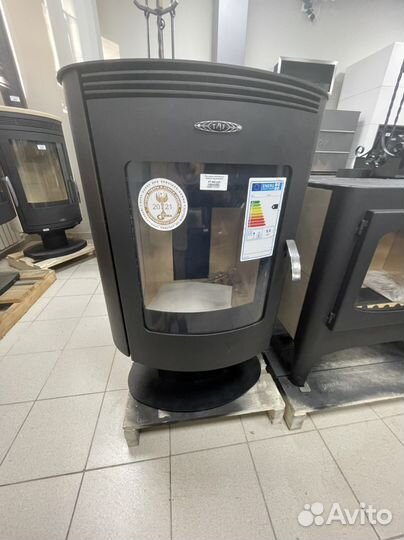 Печь-камин Визиера черная бронза