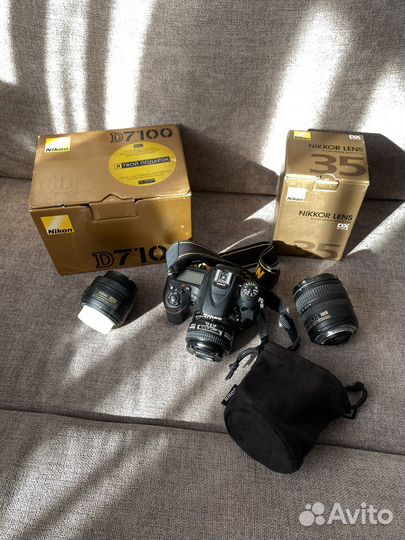 Зеркальный фотоаппарат nikon d7100 комплект
