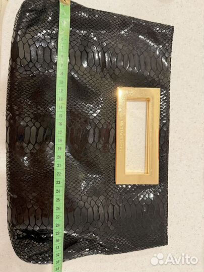 Сумка клатч натуральная кожа италия