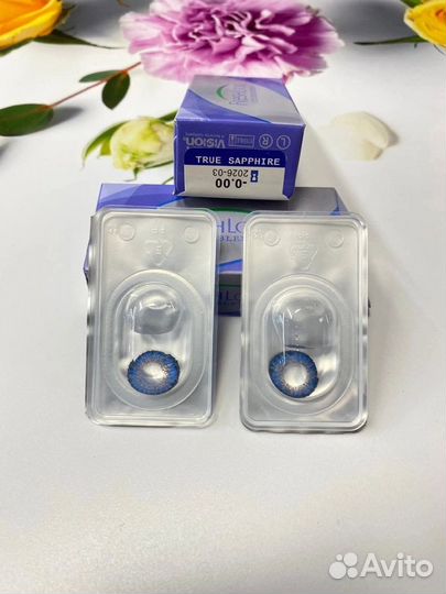 Линзы для глаз цветные 2 пары