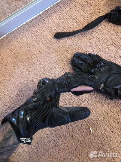 Перчатки alpinestars s1 кожаные мото