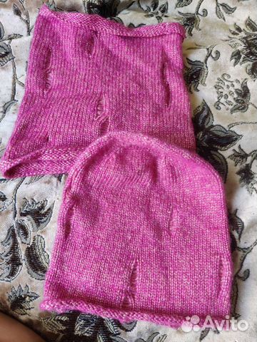 Комплект шапка и снуд