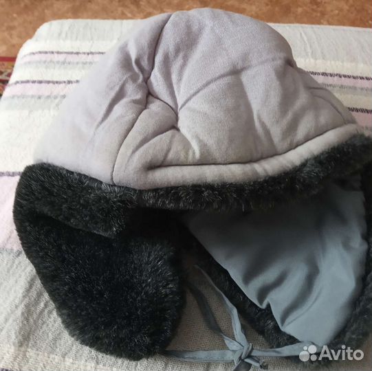 Зимняя шапка-ушанка для мальчика