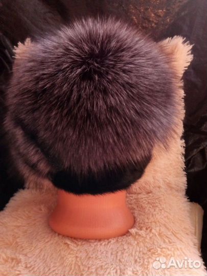 Шапка женская норка+чернобурка