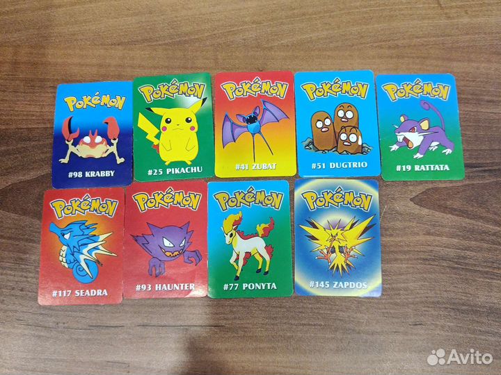Наклейки, закладки, календари, открытки Покемон