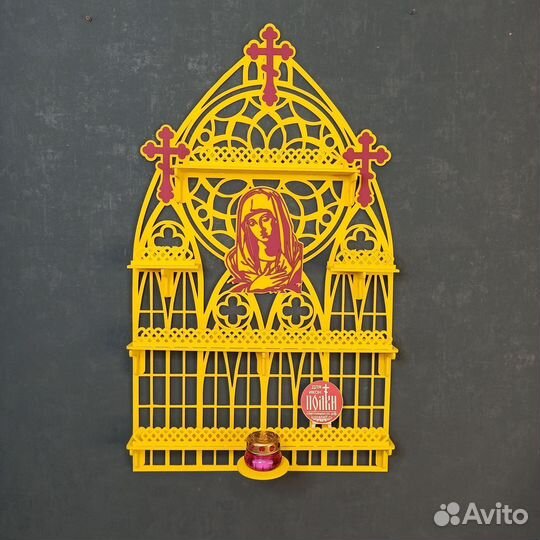 Полка для икон Иконостас Модель 39 Красный угол 1