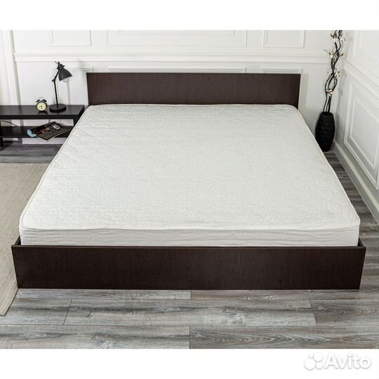 Кровать с матрасом 200х200 Марс венге