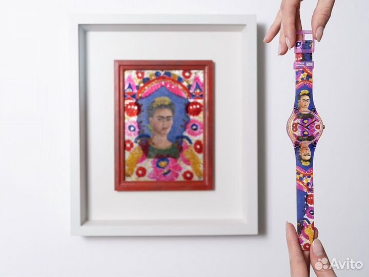 Часы Swatch x Centre Pompidou - Frida K (suoz341)