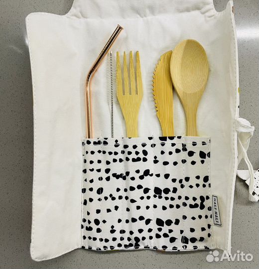 Экологичный набор многоразовых приборов Hali Hali