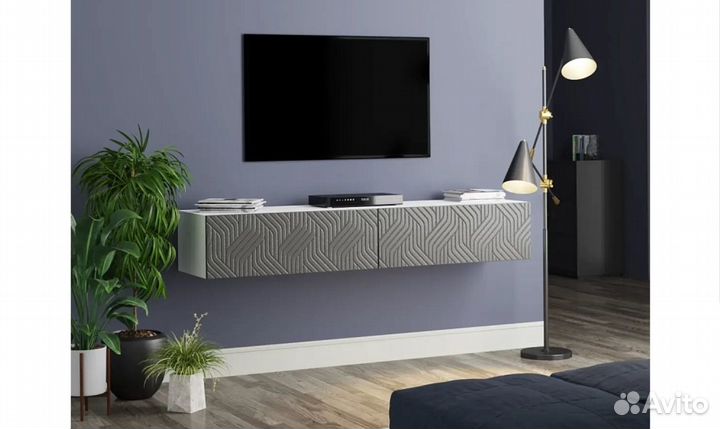 Тумба под тв Виго Марвин подвесная Модерн 1 мдф
