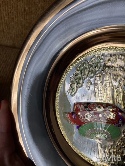 Декоративная тарелка Chokin фарфор