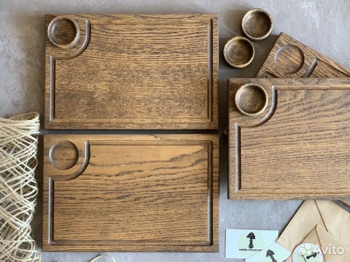 Доска для подачи дуб, разделочная кухонная доска