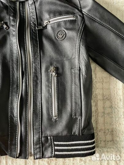 Куртка кожаная демисезонная детская