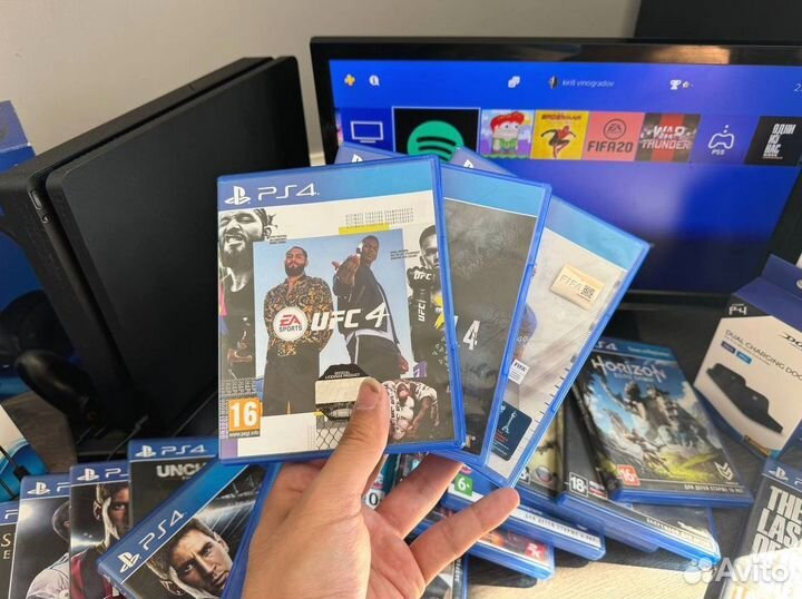 Sony playstation 4 slim PS4 510 игр