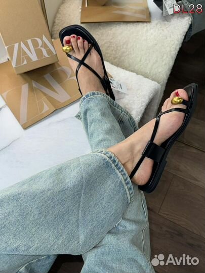 Сандали Zara черные 36-40