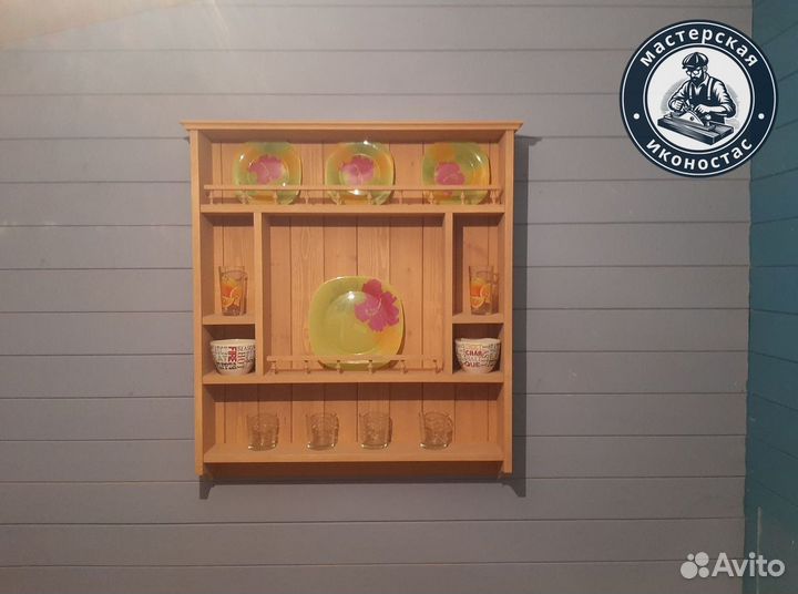 Полка для посуды на кухню Прованс 92/84/9.5 см