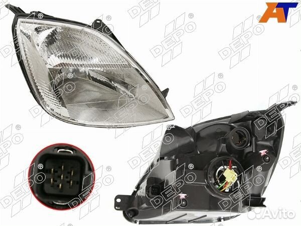 Фара ford fiesta 02-08