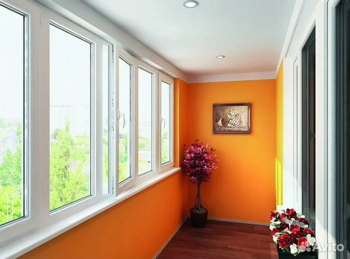 Застекление балкона пластиковое