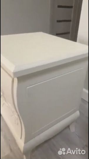Тумба белая прикроватная красавица 47 на 60,5