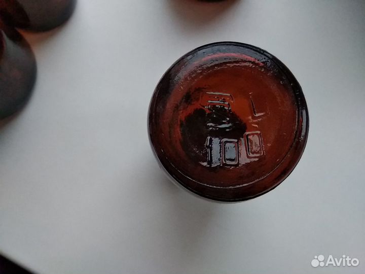 Банки из коричневого стекла, винтаж, СССР, 70-е го