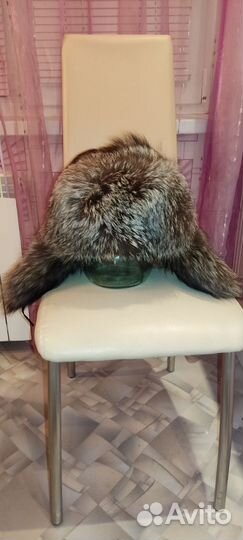 Шапка ушанка мужская песец