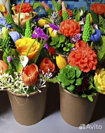 Букеты из мыла ручной работы