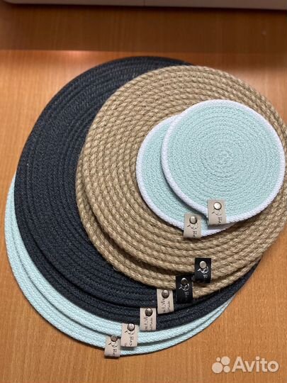 Салфетки сервировочные,джут