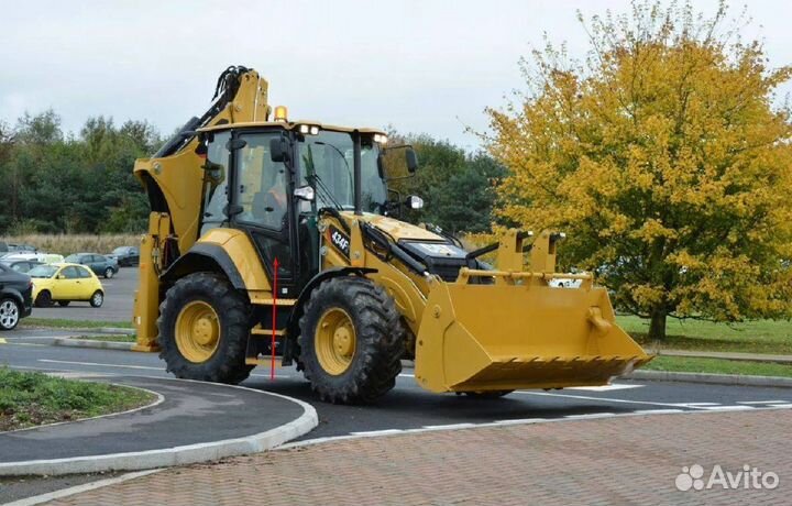 Стекло двери нижнее для погрузчика Caterpillar 434
