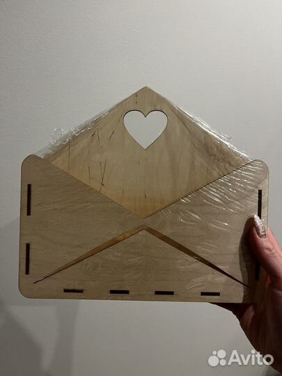 Деревянный бокс-конверт для творчества