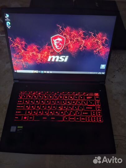 Msi GF63 на i7 9750H/SSD512/1650 ti/8gb