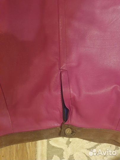 Кожаная юбка