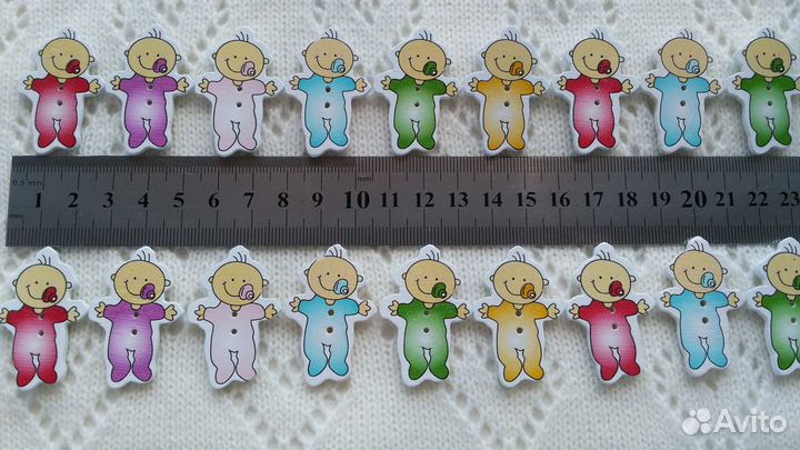 Деревянные пуговицы для рукоделия