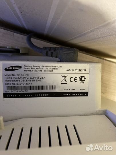 Принтер samsung SCX 4100
