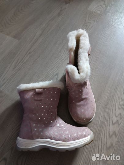 Сапожки зимние на девочку
