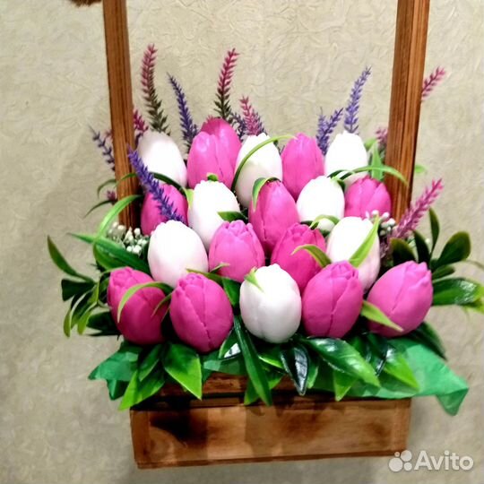 Мыльный букет Тюльпаны