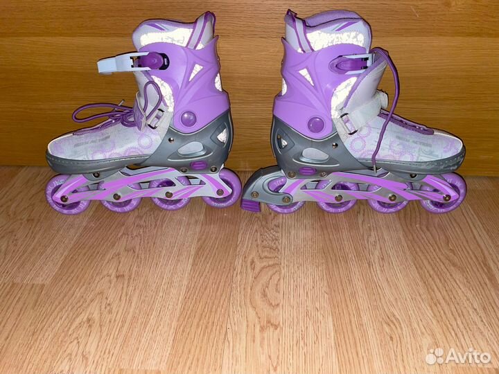 Роликовые коньки раздвижные 40 - 43 rush action