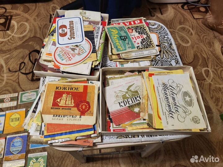 Этикетки от бутылок СССР