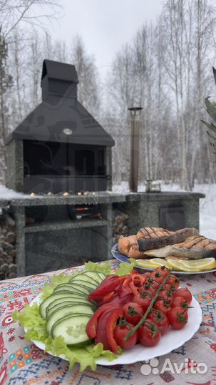 Мангальная зона барбекю