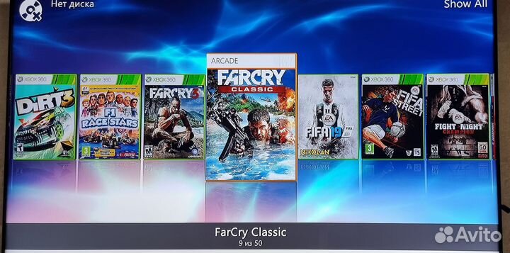 Xbox 360 прошитый 50 игр