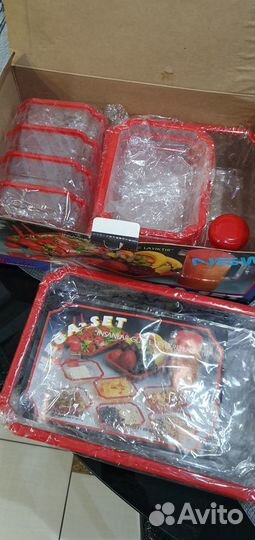 Набор пластиковой посуды, 13 предметов