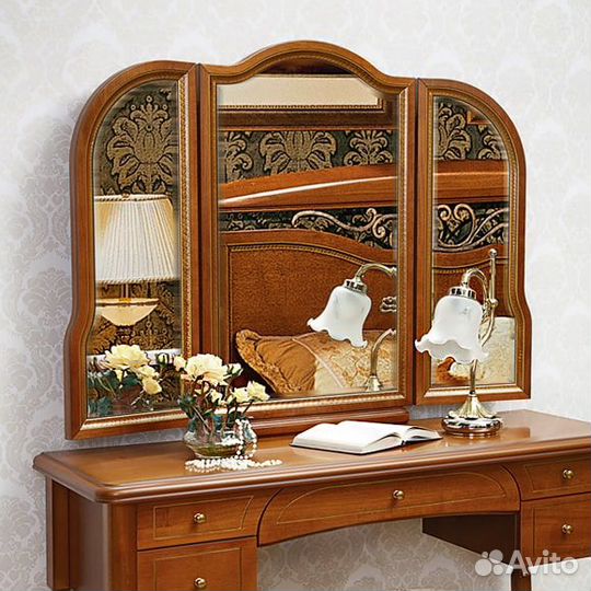Зеркало к столу туал. Луиджи орех Миассмебель